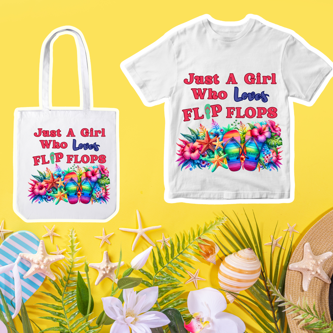Flip Flop Love Tee and Tote