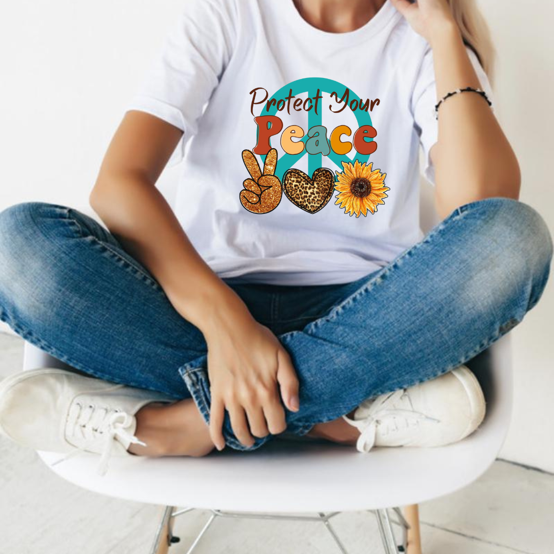 Leopard Peace Tshirt