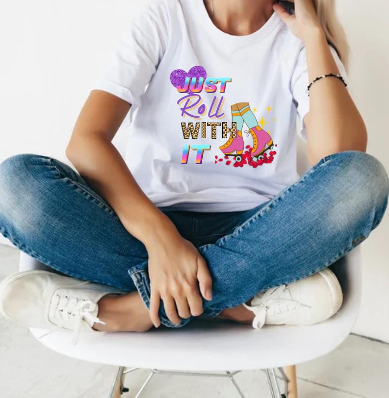 Roll With It Tee 2x and 3x