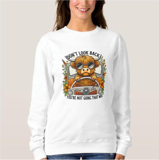 Don't Look Back Crew Neck Sweatshirt